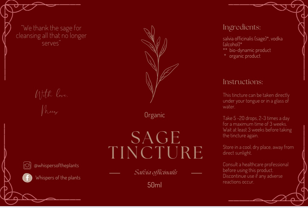 Organic Sage Tincture 50 ml